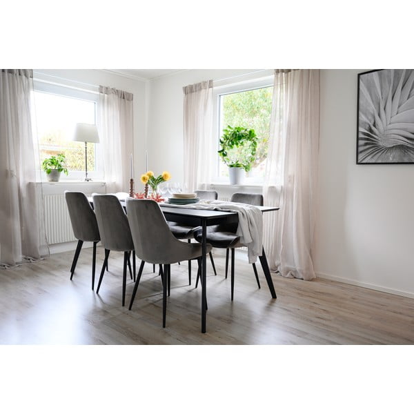 Masă de dining extensibilă cu blat cu aspect de lemn de  frasin  90x190 cm Yumi – Rowico-image-2