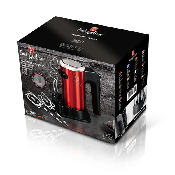 Mixer de mână Burgundy Metallic Line - BerlingerHaus-image-2