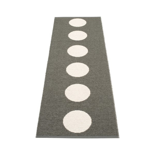 Covor tip traversă pentru interior și exterior gri închis 70x225 cm Vera Charcoal – Pappelina