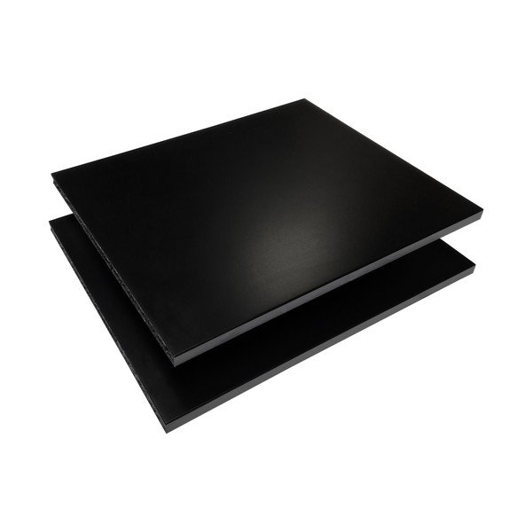 Rafturi negre pentru sistemul de rafturi modulare 2 buc 32x27 cm Mistral Kubus - Hammel Furniture-image-2