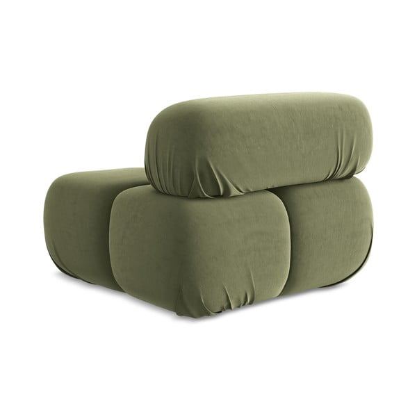 Modul pentru canapea modulară verde deschis cu tapițerie din catifea Lokua – Makamii-image-3