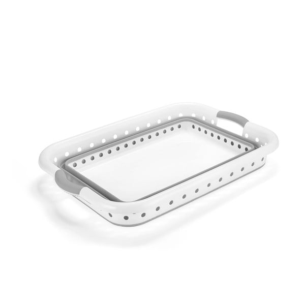 Coș de rufe din plastic alb-gri 40 l - Addis-image-2