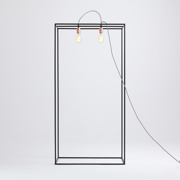 Lampadar Custom Form Metric, lățime 70 cm, negru-image-1