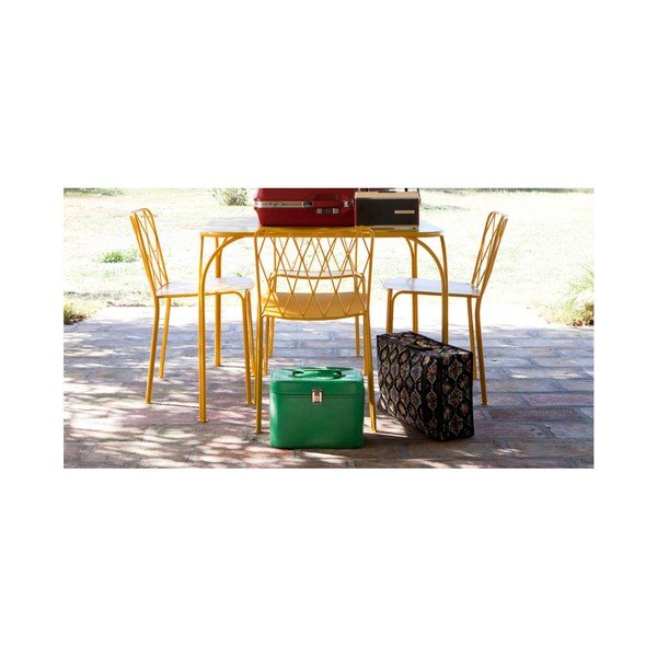 Masă grădină Fermob Kintbury, galben-image-1