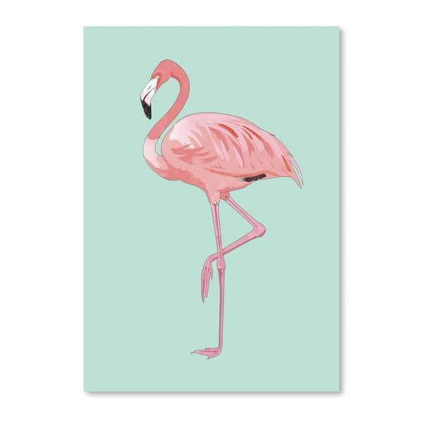 Poster Americanflat Flamingo, 30 x 42 cm