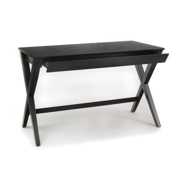 Birou de scris cu sertar Actona Writex, negru-image-2