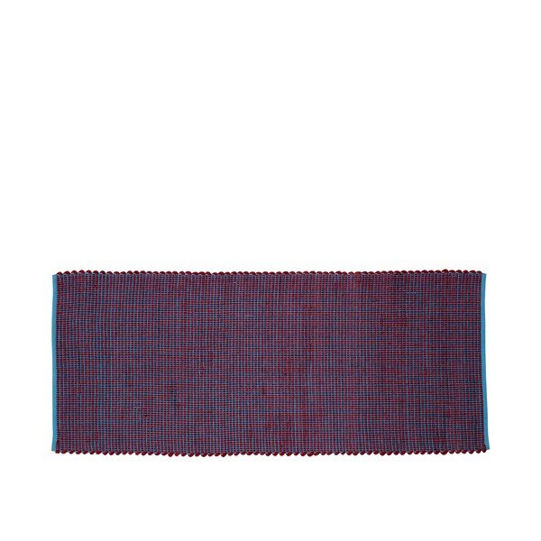 Covor din lână și bumbac Hübsch Lexa, 80 x 200 cm, violet - albastru