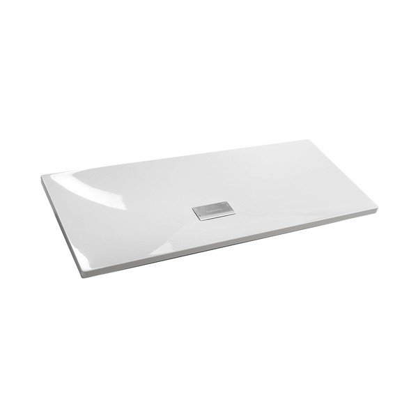 Chiuvetă albă din compozit mineral 121x50 cm Tonga – Sapho
