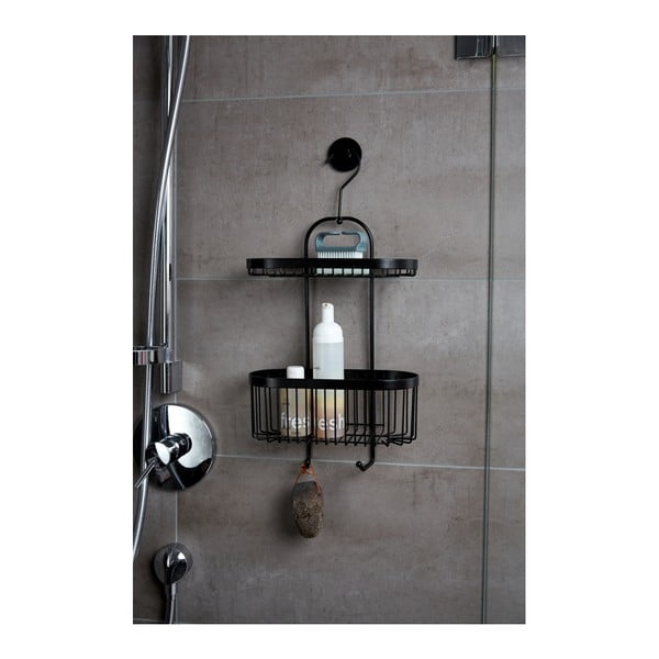Coș suspendat Wenko Classic Plus 2 Tier Caddy, negru-image-4