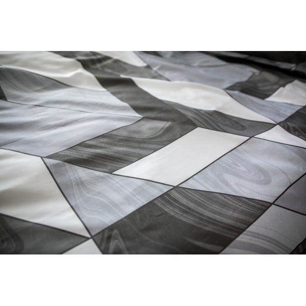 Lenjerie de pat din bumbac satinat Cotton House Kevin, 140 x 200 cm, gri-image-2