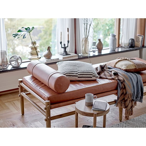 Covor crem din amestec de bumbac 150x210 cm Saxo – Bloomingville-image-1