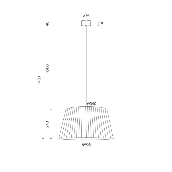 Lustră Sotto Luce Kami, ⌀ 45 cm, negru-image-3