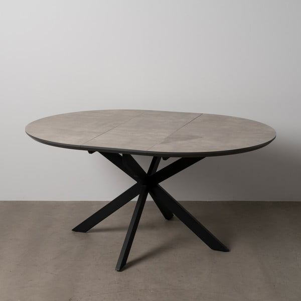 Masă de dining rotundă extensibilă cu blat suplimentar ø 120 cm Rocía – Ixia-image-3