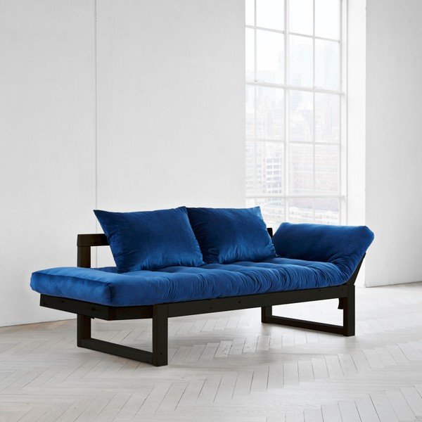 Canapea extensibilă Karup Edge Black/Velvet Navy-image-2