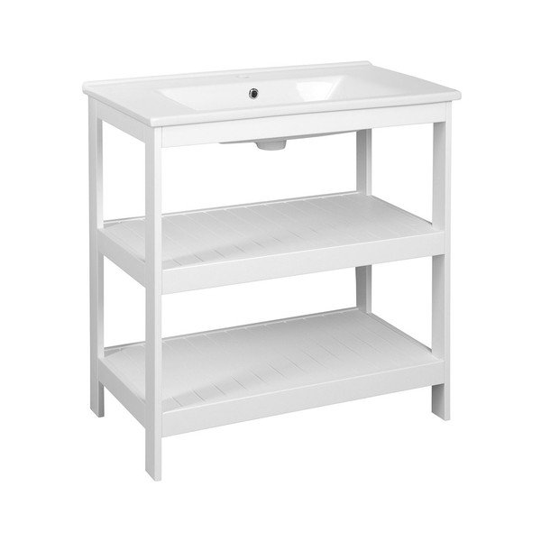 Etajeră fără lavoar albă 81,5x85,5 cm Etide – Sapho