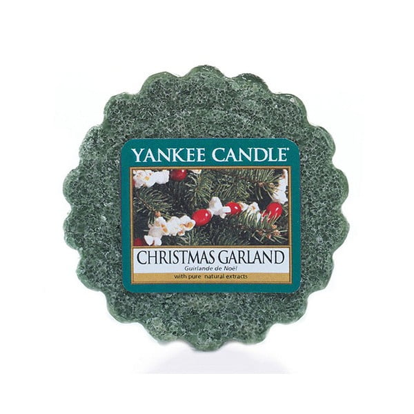 Ceară parfumată pentru lămpi aromaterapie Yankee Candle Christmas Garland, durată aromă 8 ore