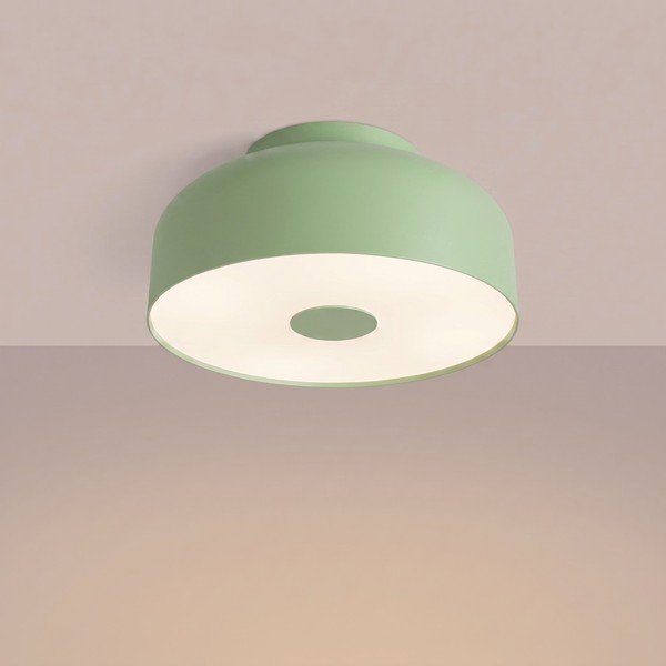 Plafonieră verde salvie din oțel ø 30 cm Omiq – Sollux-image-2