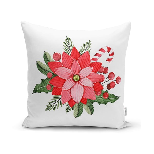 Față de pernă 43x43 cm  cu model de Crăciun – Mila Home