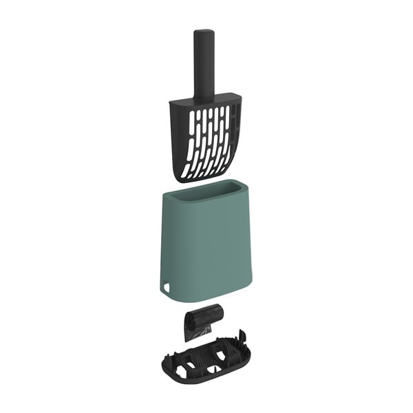 Lopățică cu suport pentru litieră 9x16 cm Biala - Rotho-image-2