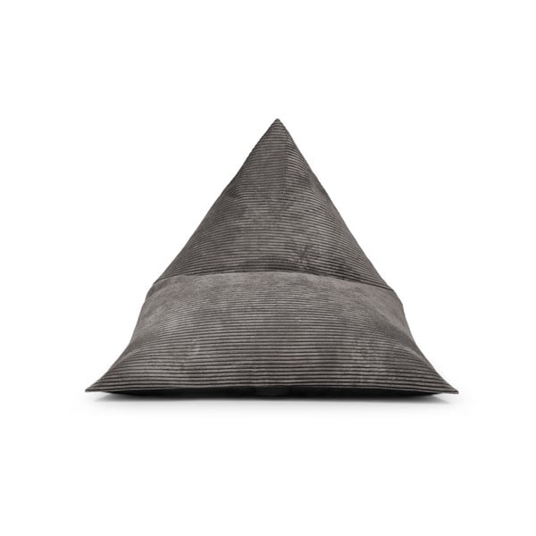 Fotoliu bean bag negru cu tapițerie din catifea reiată Razz – SLOWDOWN-image-2