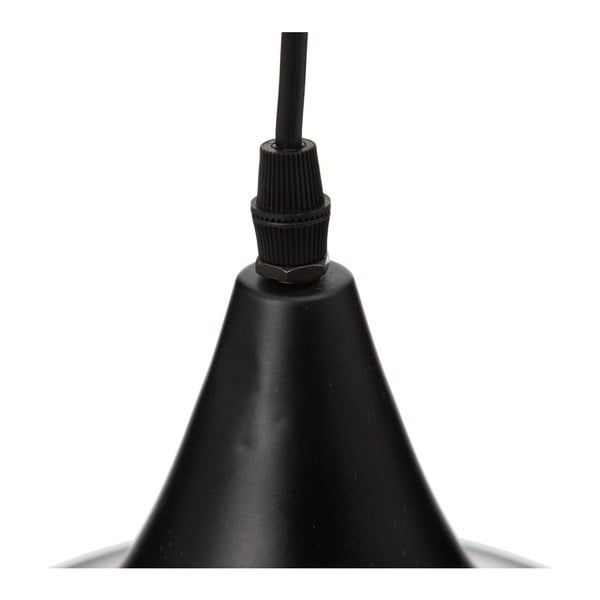 Lustră neagră cu abajur din metal ø 36 cm – Ixia-image-2