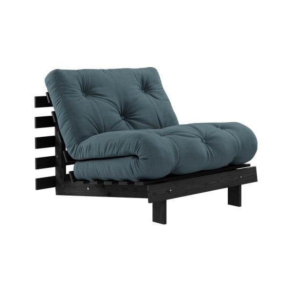 Fotoliu albastru petrol Roots Black Night – Karup Design