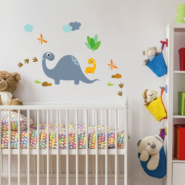 Autocolant de perete Ambiance Cute Blue Dinosaur-image-3