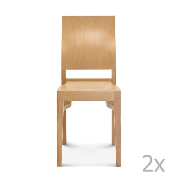 Set 2 scaune de lemn Fameg Aslog