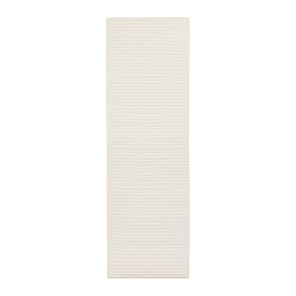 Covor adecvat interior/exterior BT Carpet Sisal, 80 x 350 cm, crem-alb
