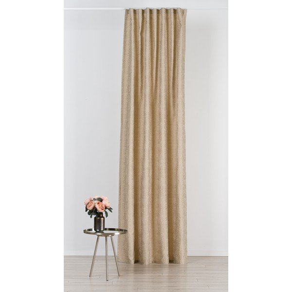 Draperie bej din jacquard 140x260 cm Marciano – Mendola Fabrics-image-1