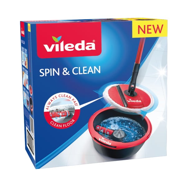 Set mop și găleată Vileda Spin&Clean-image-4