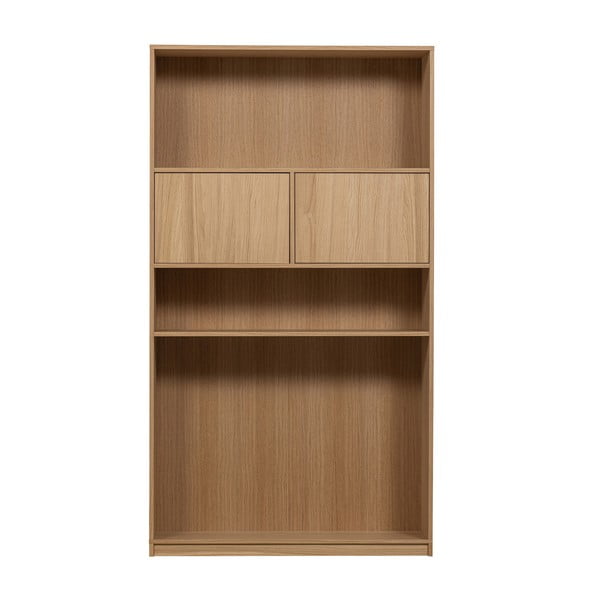 Bibliotecă modulară cu aspect de lemn de stejar 110x199 cm Modulair – vtwonen