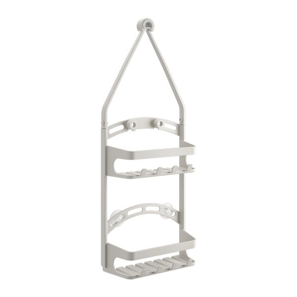 Raft pentru baie gri de agățat din plastic – Metaltex