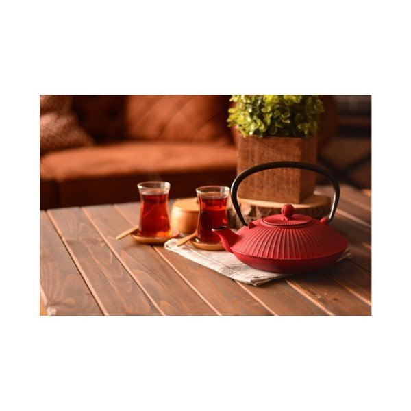 Ceainic din fier Bambum Mate, 1150 ml, roșu-image-1