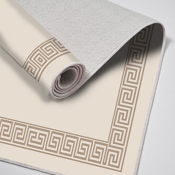 Covorașe de baie maro deschis 2 buc. 60x100 cm – Foutastic-image-3