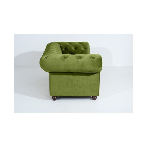 Canapea Max Winzer Orleans Velvet, 196 cm, verde-image-2