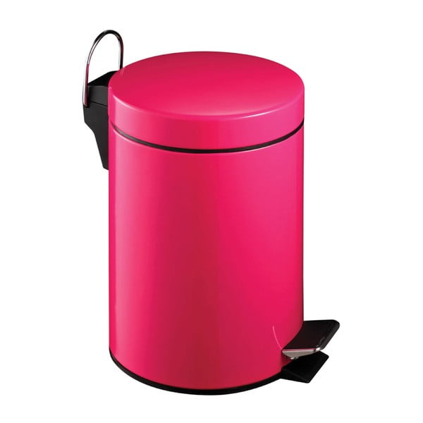 Coș de gunoi cu pedală Premier Housewares, 3 l, roz