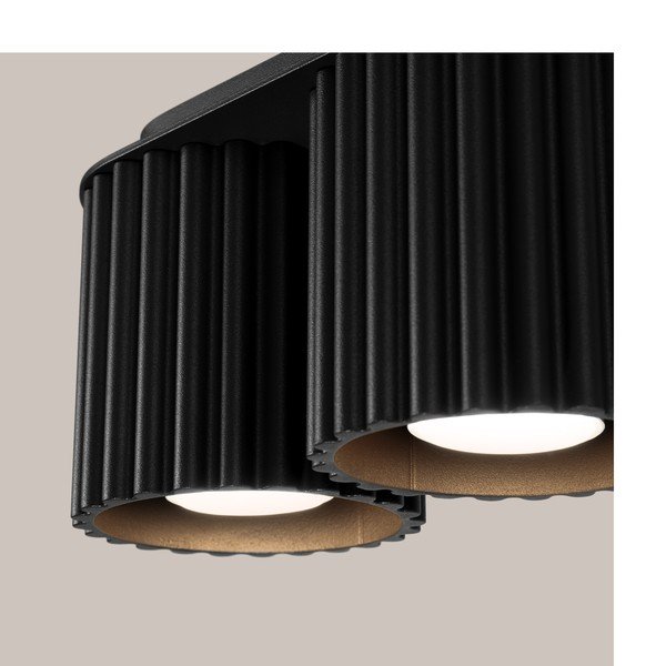 Spot negru din metal 10x21 cm Zora – Sollux-image-4