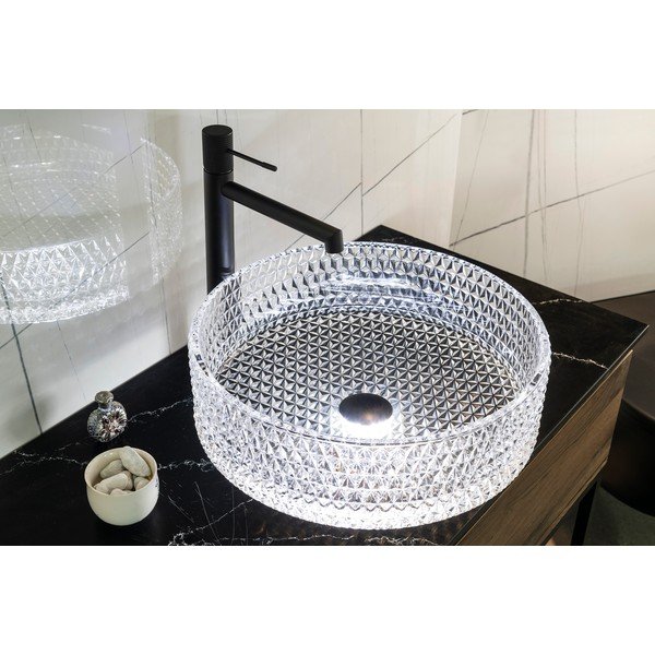 Chiuvetă rotundă din sticlă ø 39,5 cm Maragua – Sapho-image-1