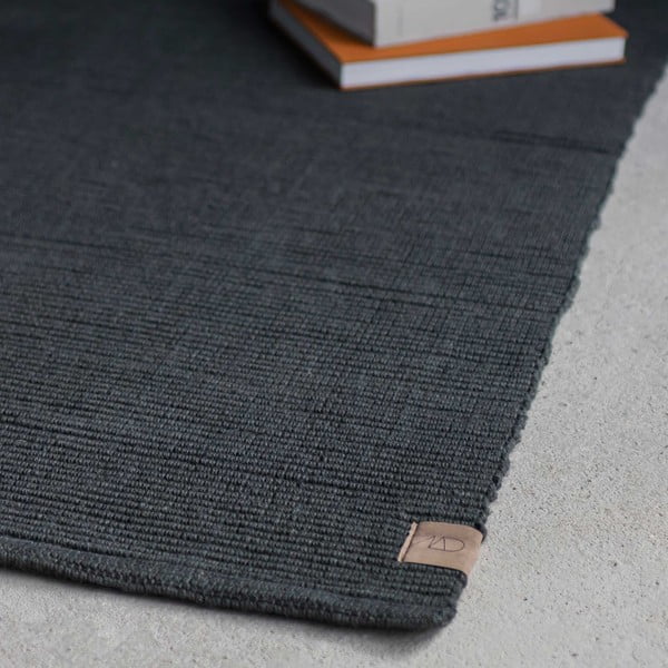 Covor gri închis din iută 140x200 cm Ribbon – Mette Ditmer Denmark-image-3