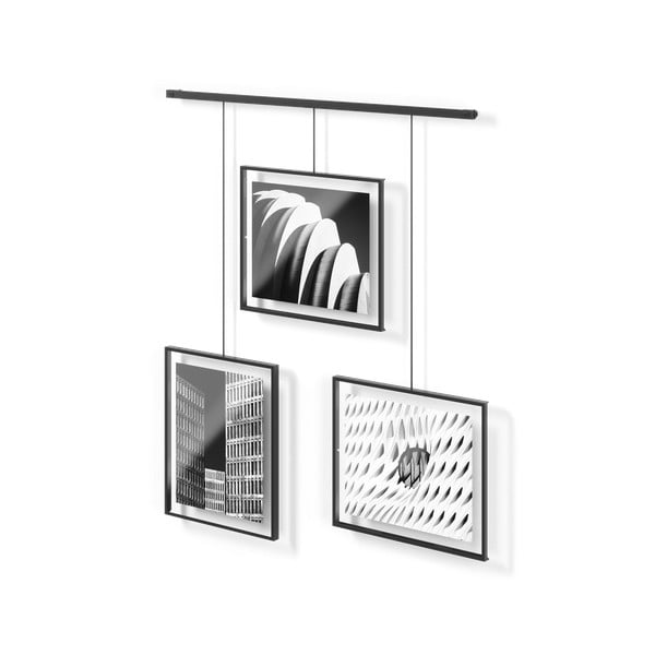 Rame negre de agățat 3 buc. din metal 73x82 cm Exhibit – Umbra-image-3