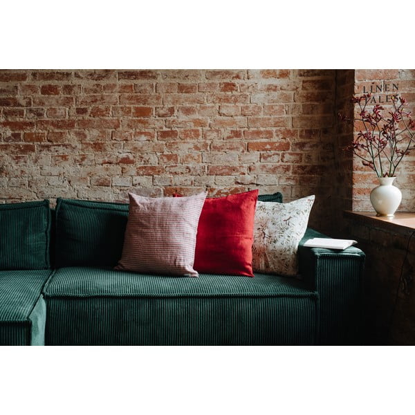 Față de pernă din in cu model de Crăciun 40x60 cm – Linen Tales-image-3