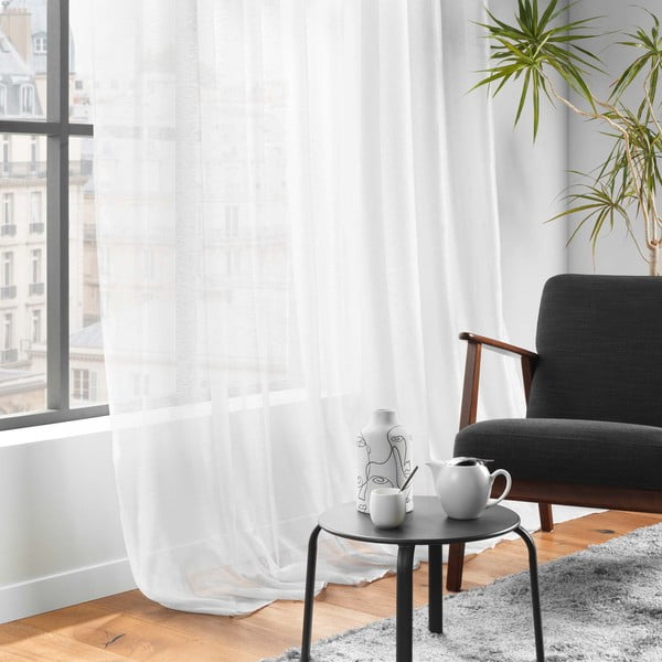 Perdea albă din voal 300x240 cm Lissea – douceur d'intérieur-image-1