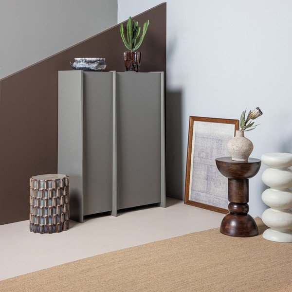 Măsuță auxiliară rotundă din lemn de mango ø 46 cm Emel – WOOOD-image-2