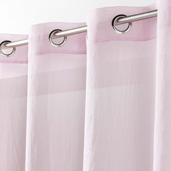 Perdea roz 140x280 cm Telma – douceur d'intérieur-image-1