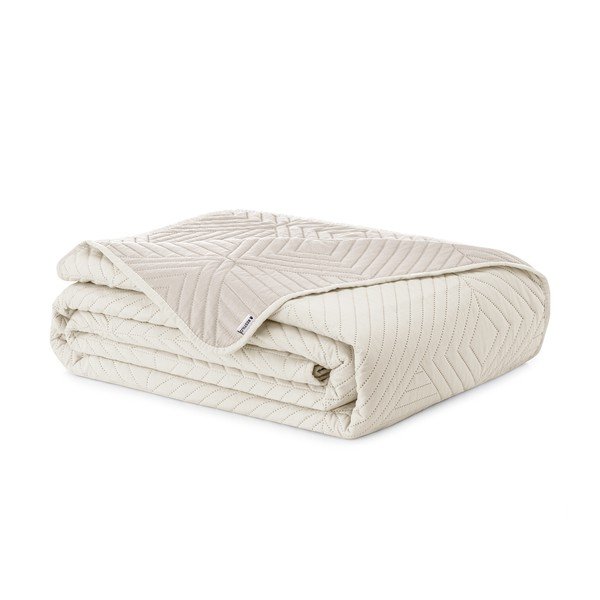 Cuvertură crem matlasată din microfibră 220x240 cm Softa – Restilo