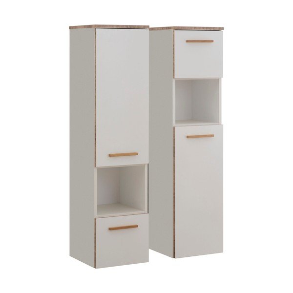 Dulap de baie alb suspendat 30x123 cm Set 923 - Pelipal-image-1