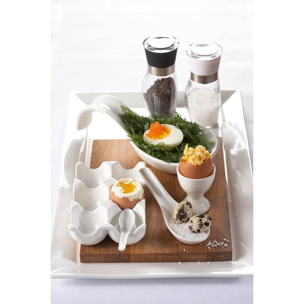 Suport din porțelan pentru ouă Maxwell & Williams Basic, alb-image-1