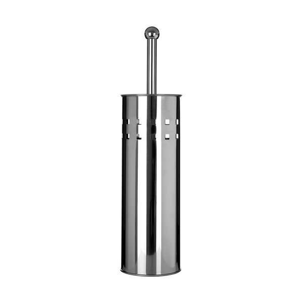 Perie de WC argintiu-mat din oțel inoxidabil Indy – Premier Housewares