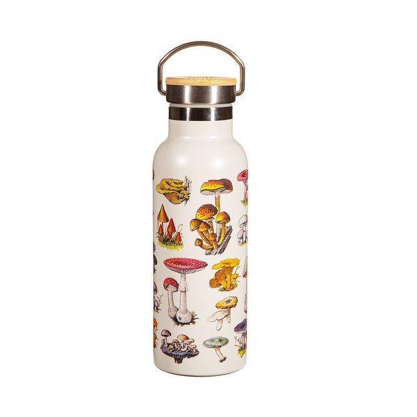 Sticlă pentru copii crem din oțel inoxidabil 500 ml Vintage Mushroom - Sass & Belle